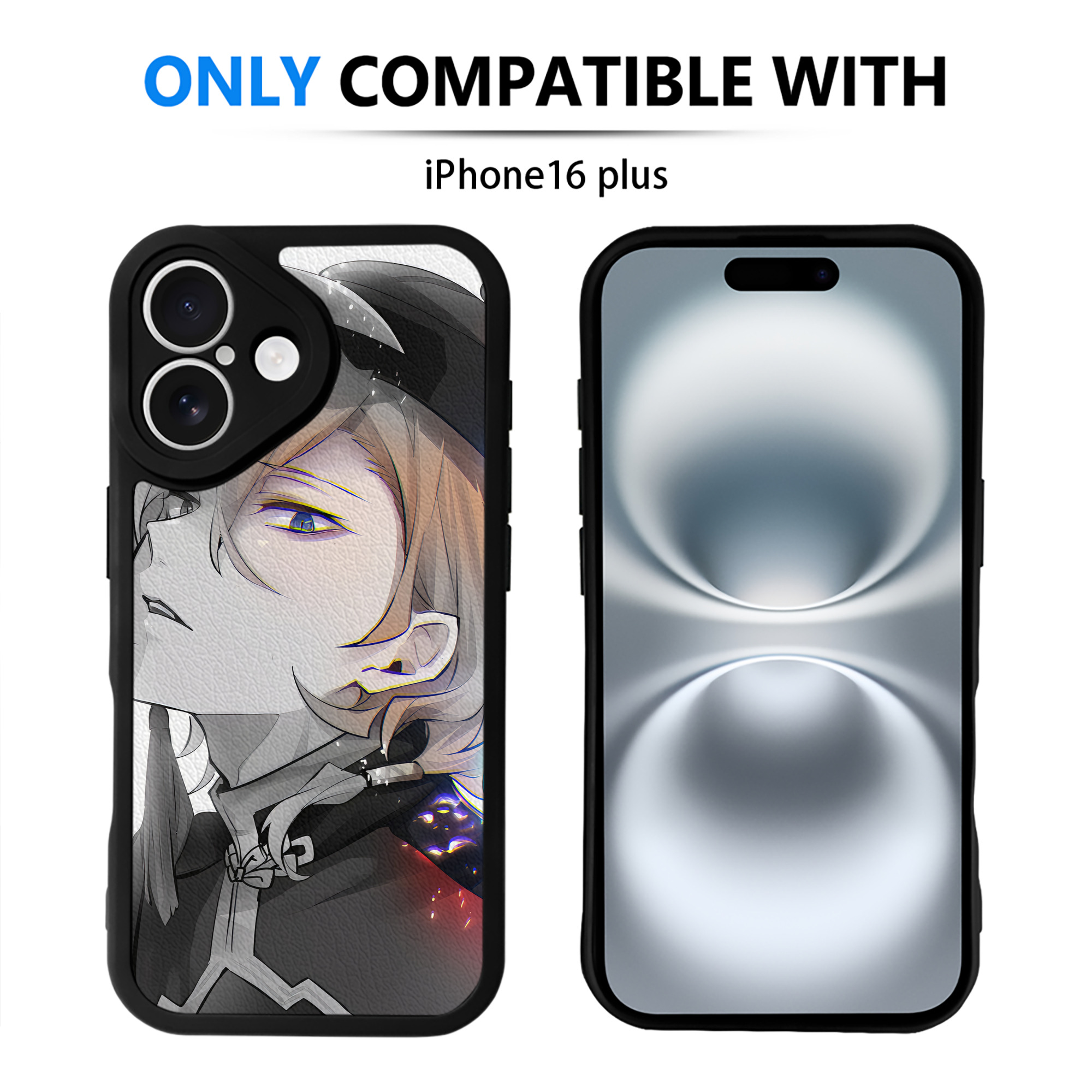 （画像用） 文豪ストレイドッグス Bungo Stray Dogs 【iPhone 16シリーズ対応】シリコンスマホケース（レザー調） 材質：シリコン